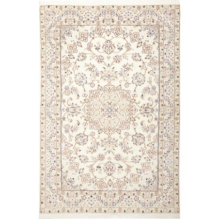 Tappeto Nain 9La Persia bianco azzurro 132x203