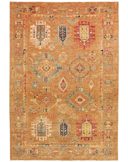 Tappeto Tribal Pakistan arancione 169x241