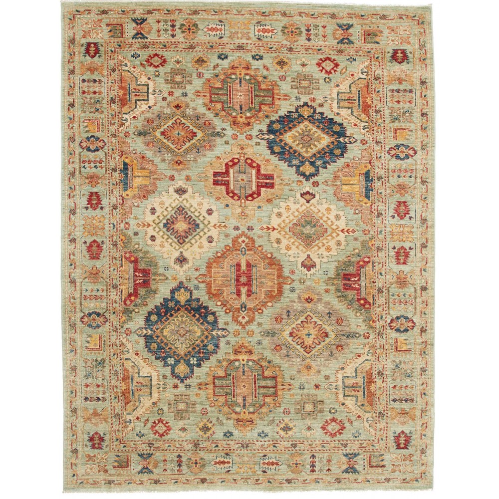 Tappeto Tribal Pakistan marrone grigio 169x224 Tappeto Tribal Pakistan marrone grigio 169x224