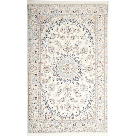 Tappeto Nain 9La Persia bianco marrone 136x217