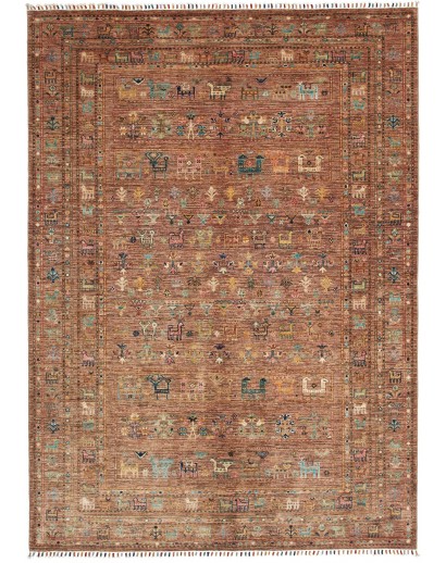 Tappeto Rubin Pakistan marrone giallo 170x240