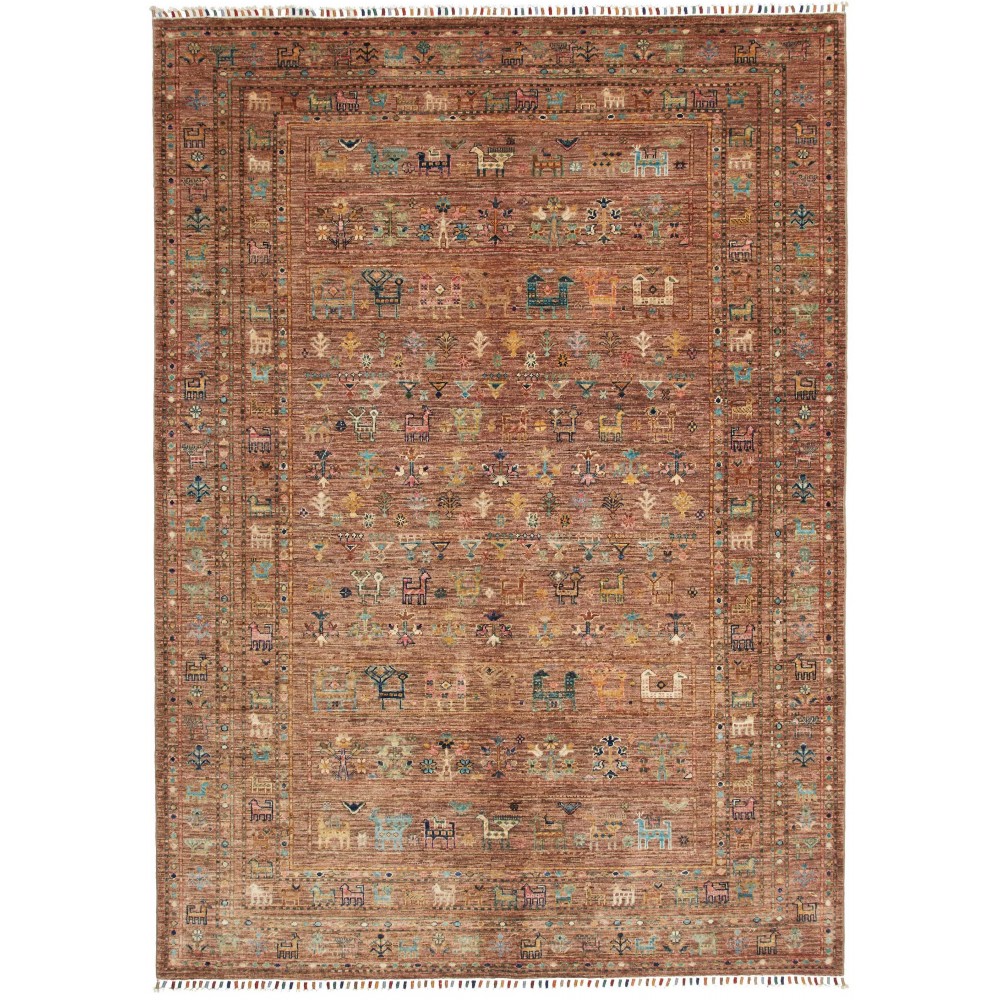 Tappeto Rubin Pakistan marrone giallo 170x240 Tappeto Rubin Pakistan marrone giallo 170x240