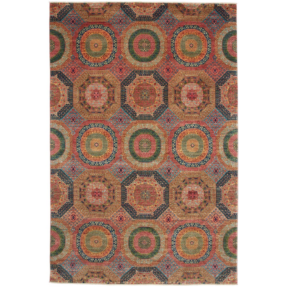 Tappeto Mamlouk Pakistan marrone 197x298 Tappeto Mamlouk Pakistan marrone 197x298