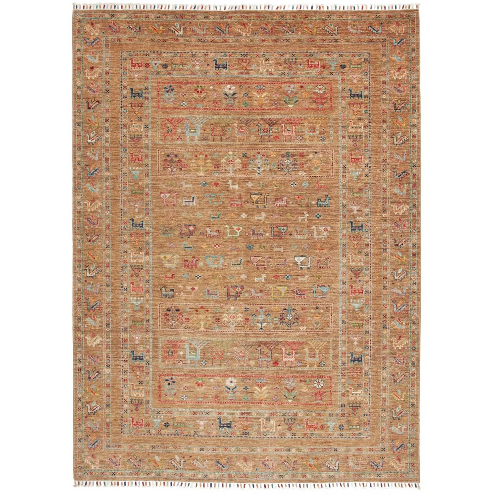 Tappeto Rubin Pakistan marrone arancione 171x231 Tappeto Rubin Pakistan marrone arancione 171x231