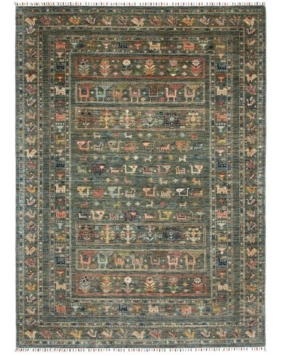 Tappeto Rubin Pakistan azzurro marrone 167x231