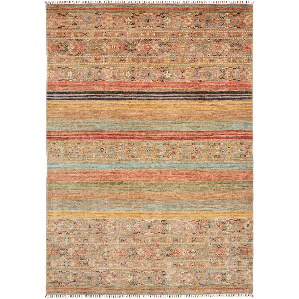 Tappeto Rubin Pakistan marrone grigio 207x296 Tappeto Rubin Pakistan marrone grigio 207x296