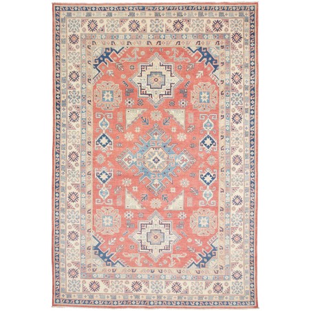 Tappeto Kazak Afghanistan marrone azzurro 191x290