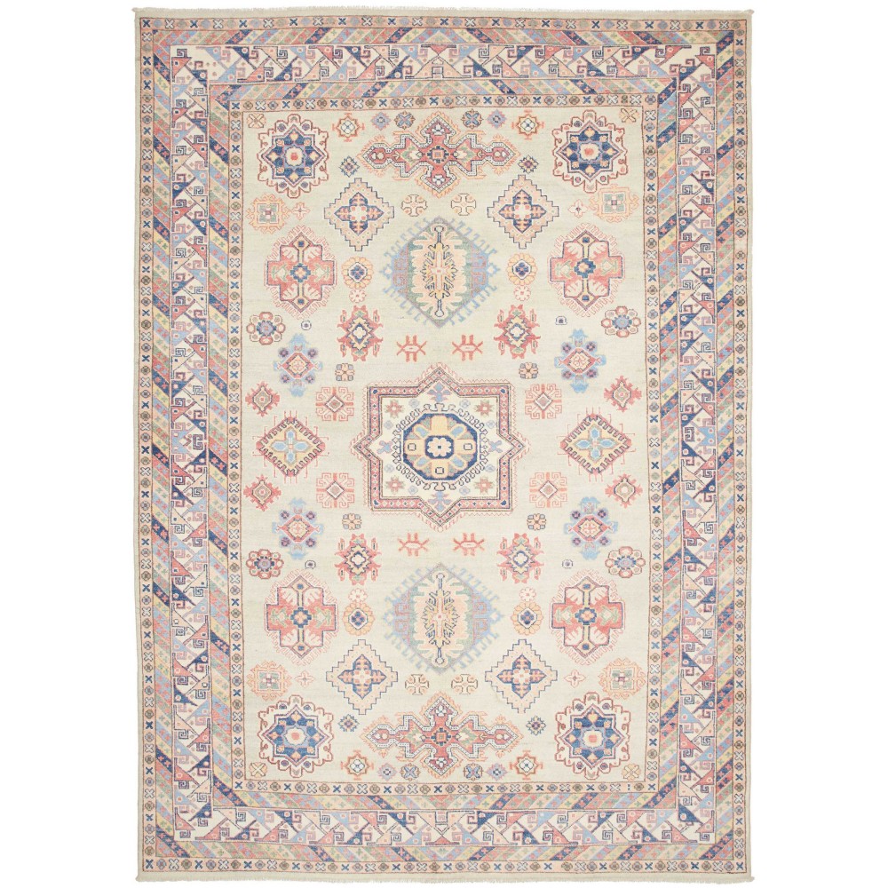 Tappeto Kazak Afghanistan bianco 195x278 Tappeto Kazak Afghanistan bianco 195x278