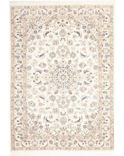 Tappeto Nain 9La Persia bianco azzurro 138x193