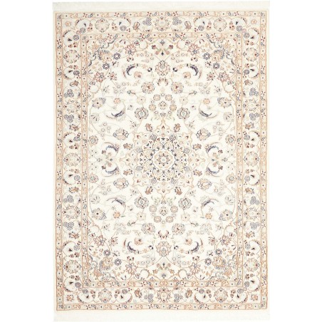 Tappeto Nain 9La Persia bianco azzurro 138x193
