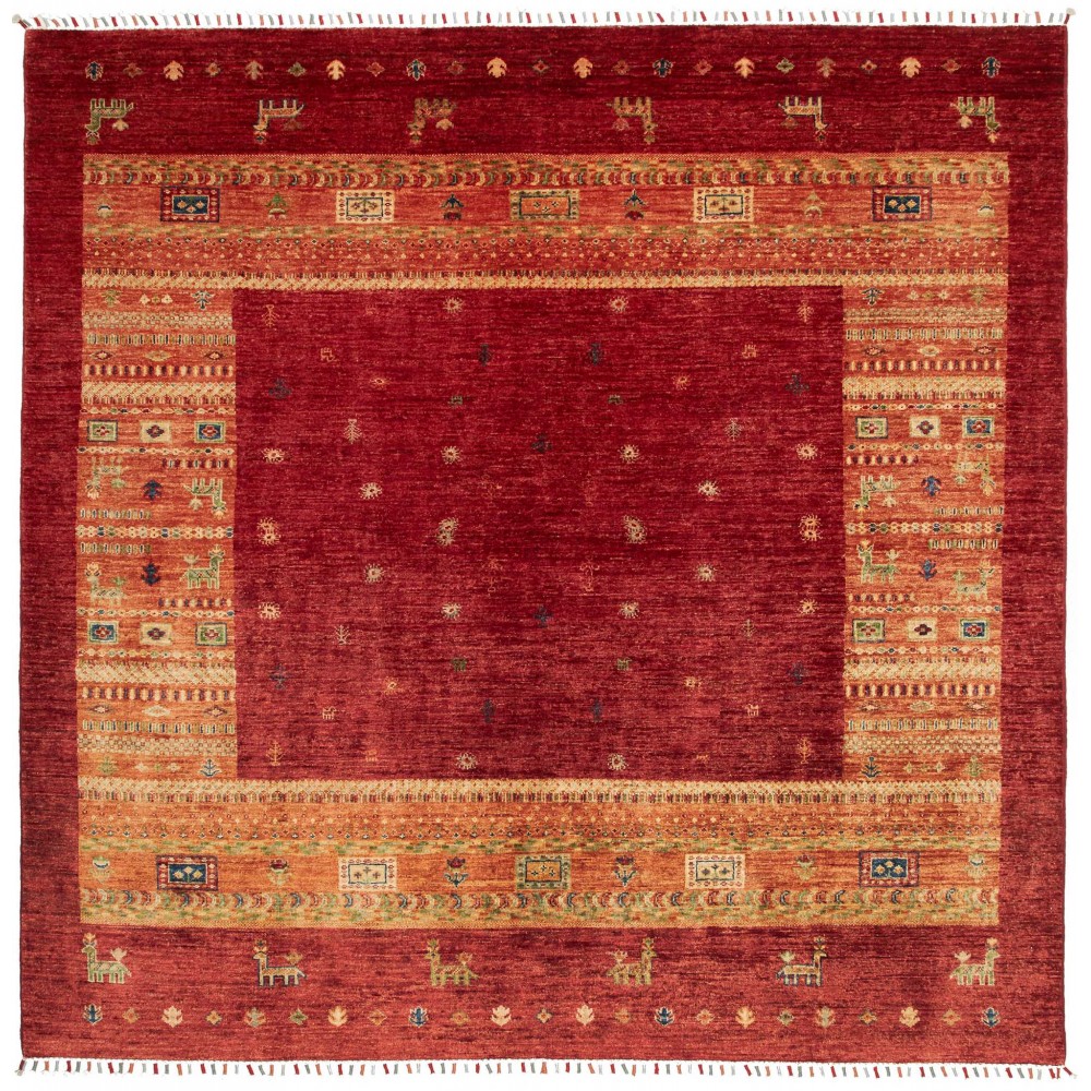 Tappeto Siva Pakistan marrone 203x200 Tappeto Siva Pakistan marrone 203x200