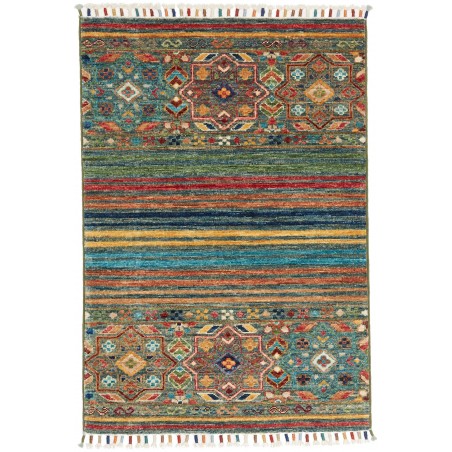 Tappeto Rubin Pakistan azzurro arancione 65x98