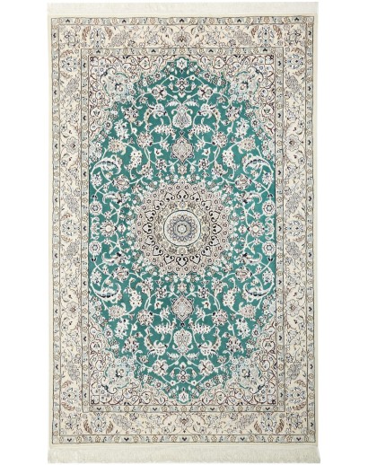 Tappeto Nain 9La Persia bianco azzurro 130x208