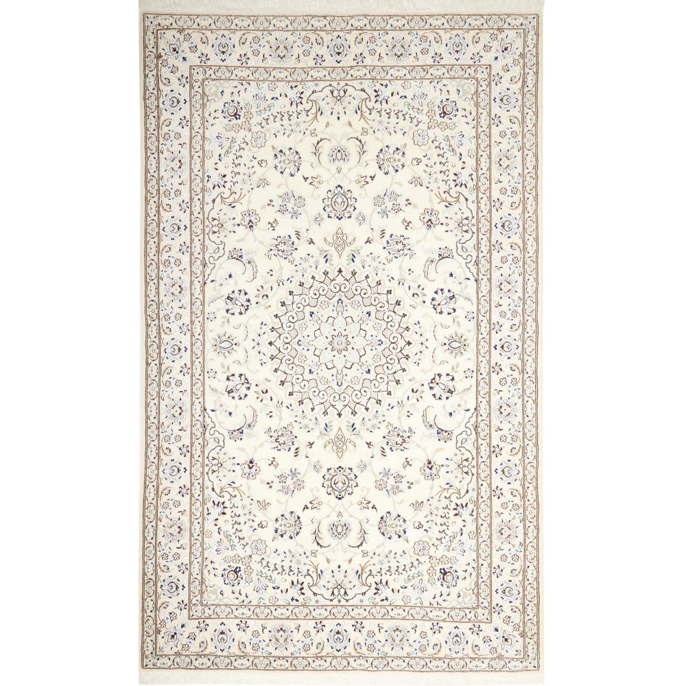 Tappeto Nain 9La Persia bianco beige 168x274 Tappeto Nain 9La Persia bianco beige 168x274