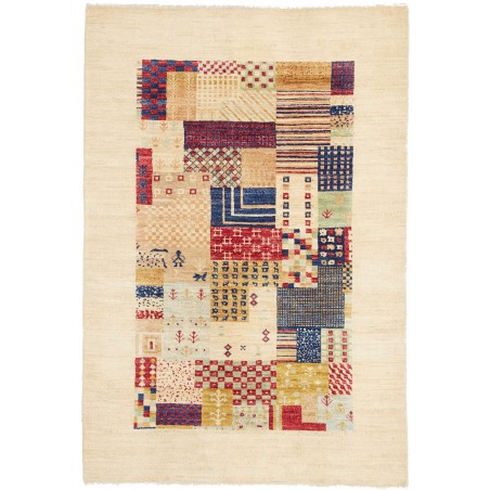 Tappeto Fun Collection Pakistan giallo grigio 102x148