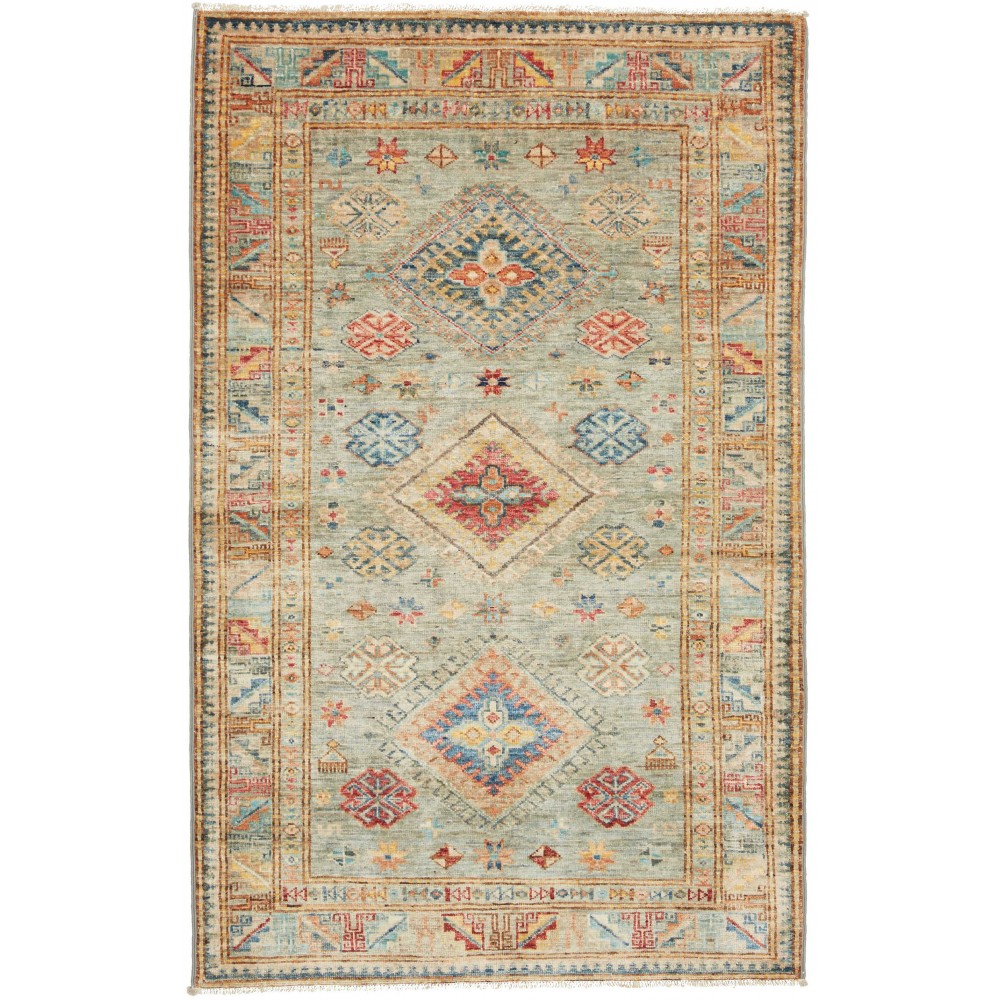 Tappeto Kazak Fine Pakistan marrone 96x153 Tappeto Kazak Fine Pakistan marrone 96x153