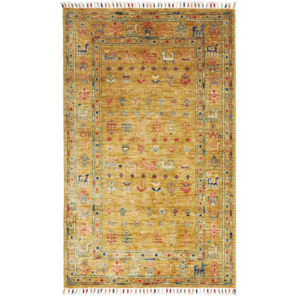Tappeto Rubin Pakistan marrone arancione 80x130 Tappeto Rubin Pakistan marrone arancione 80x130