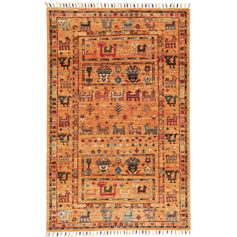 Tappeto Rubin Pakistan arancione 80x124 Tappeto Rubin Pakistan arancione 80x124