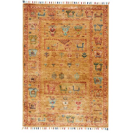 Tappeto Rubin Pakistan arancione grigio 80x113