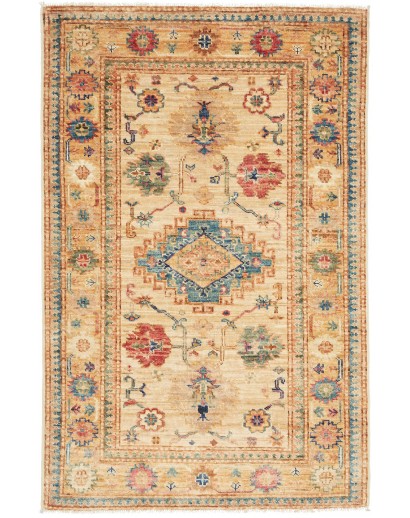 Tappeto Kazak Fine Pakistan marrone grigio 79x125