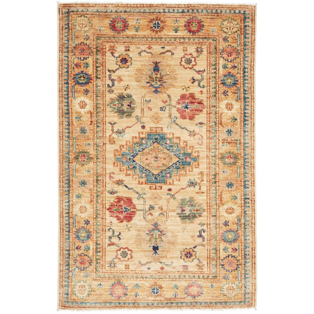Tappeto Kazak Fine Pakistan marrone grigio 79x125 Tappeto Kazak Fine Pakistan marrone grigio 79x125