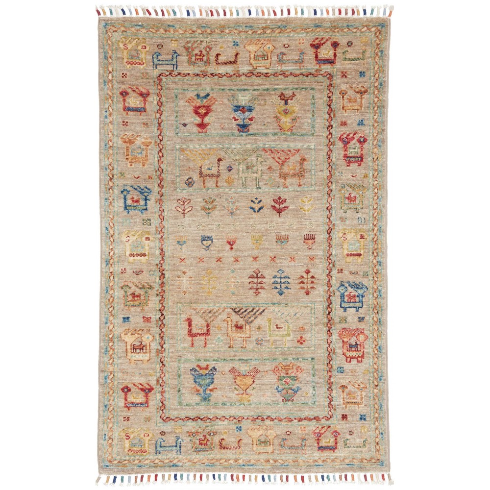 Tappeto Rubin Pakistan marrone 79x124 Tappeto Rubin Pakistan marrone 79x124