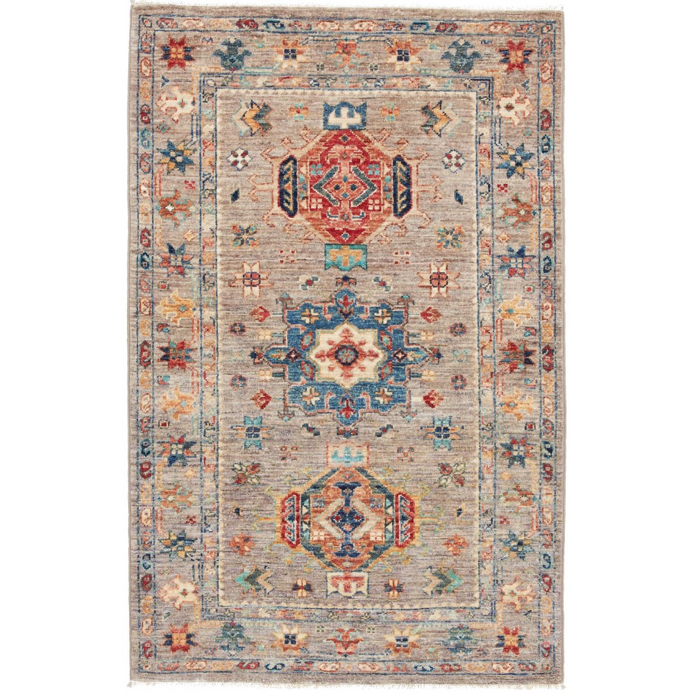 Tappeto Tribal Pakistan marrone 81x129 Tappeto Tribal Pakistan marrone 81x129