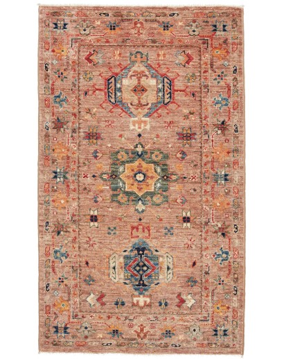 Tappeto Tribal Pakistan marrone grigio 79x135