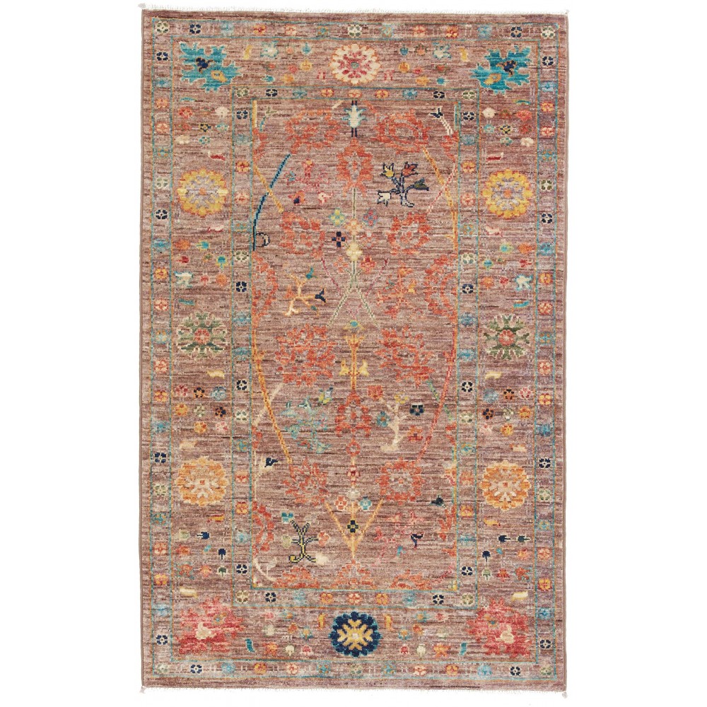 Tappeto Zigler Fine Pakistan marrone bianco 79x125 Tappeto Zigler Fine Pakistan marrone bianco 79x125