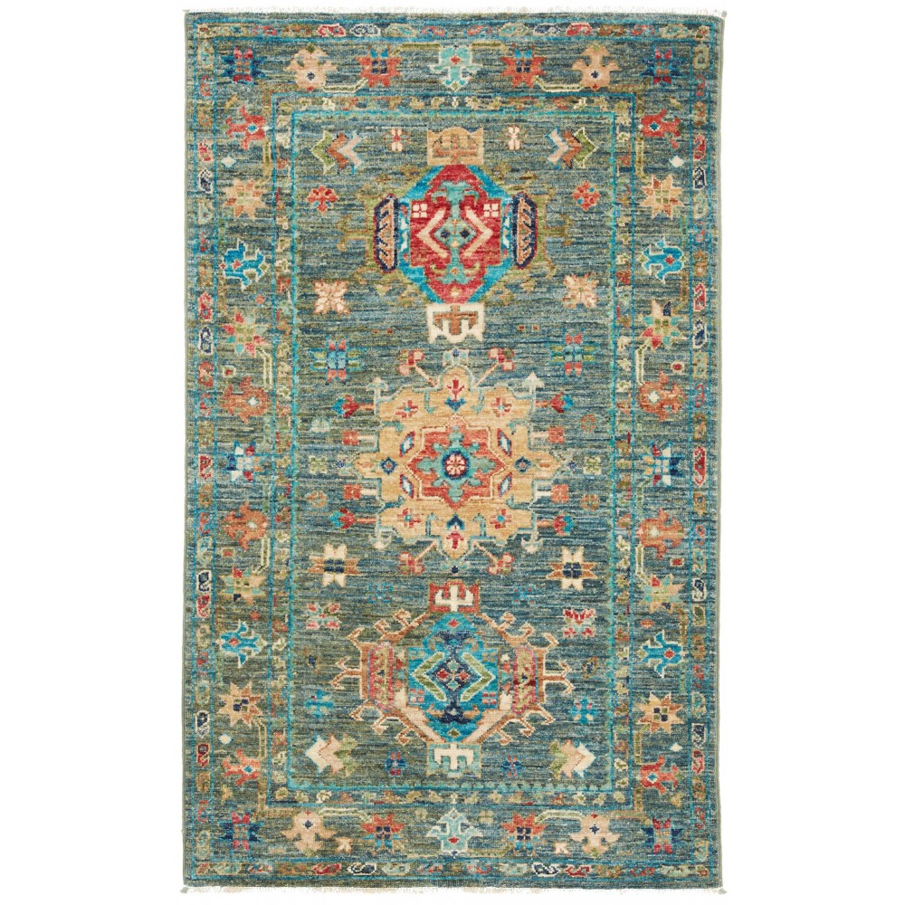 Tappeto Tribal Pakistan bianco grigio 78x124 Tappeto Tribal Pakistan bianco grigio 78x124