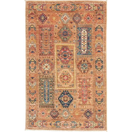 Tappeto Tribal Pakistan marrone grigio 77x126