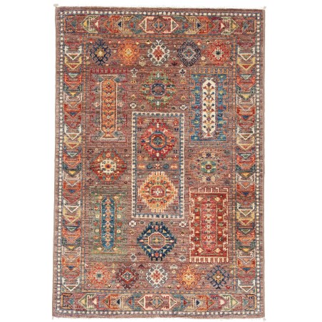Tappeto Tribal Pakistan bianco grigio 80x118