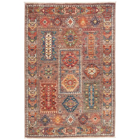 Tappeto Tribal Pakistan bianco grigio 81x118