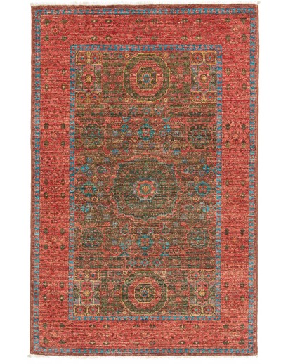 Tappeto Mamlouk Pakistan marrone bianco 81x120