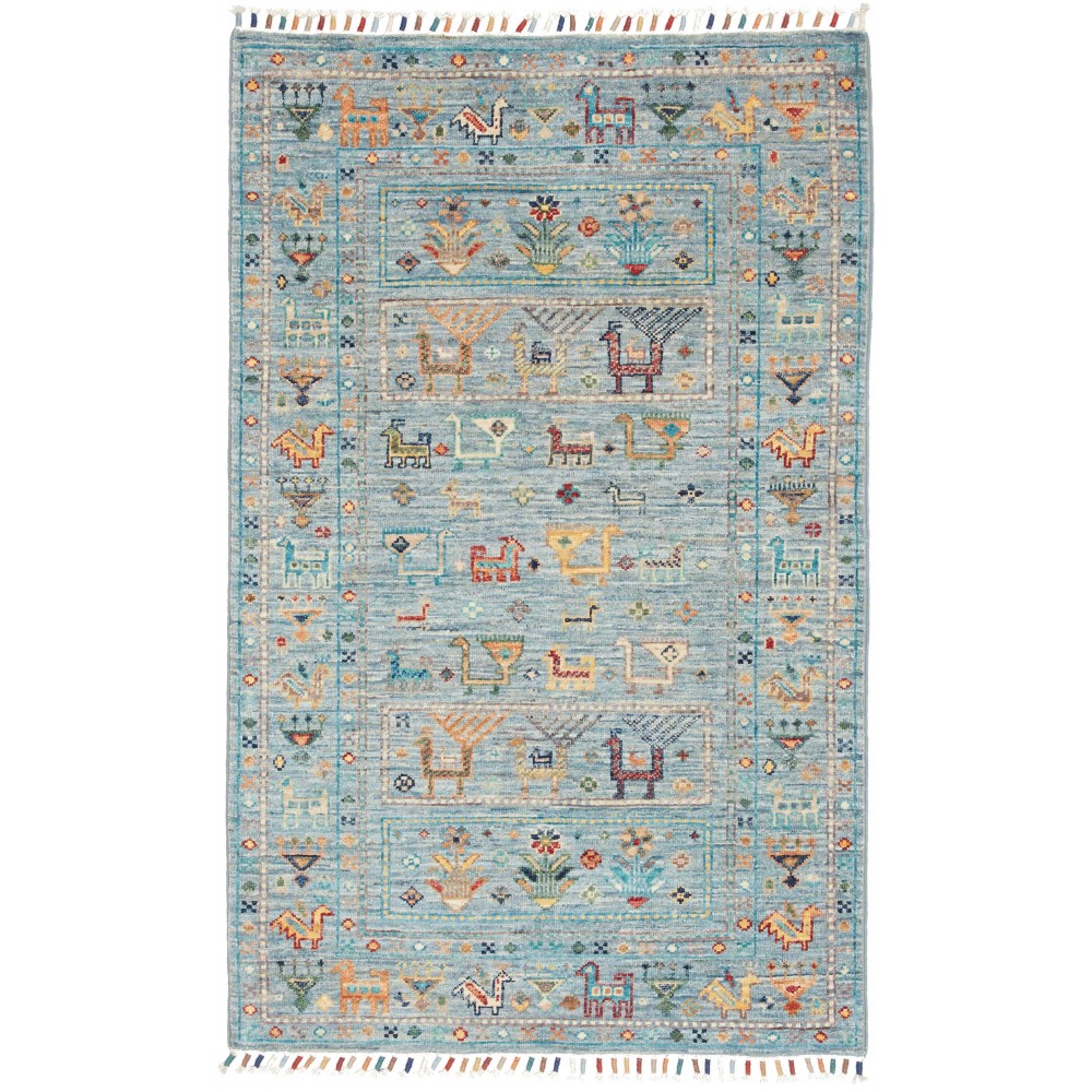 Tappeto Rubin Pakistan azzurro 79x125 Tappeto Rubin Pakistan azzurro 79x125