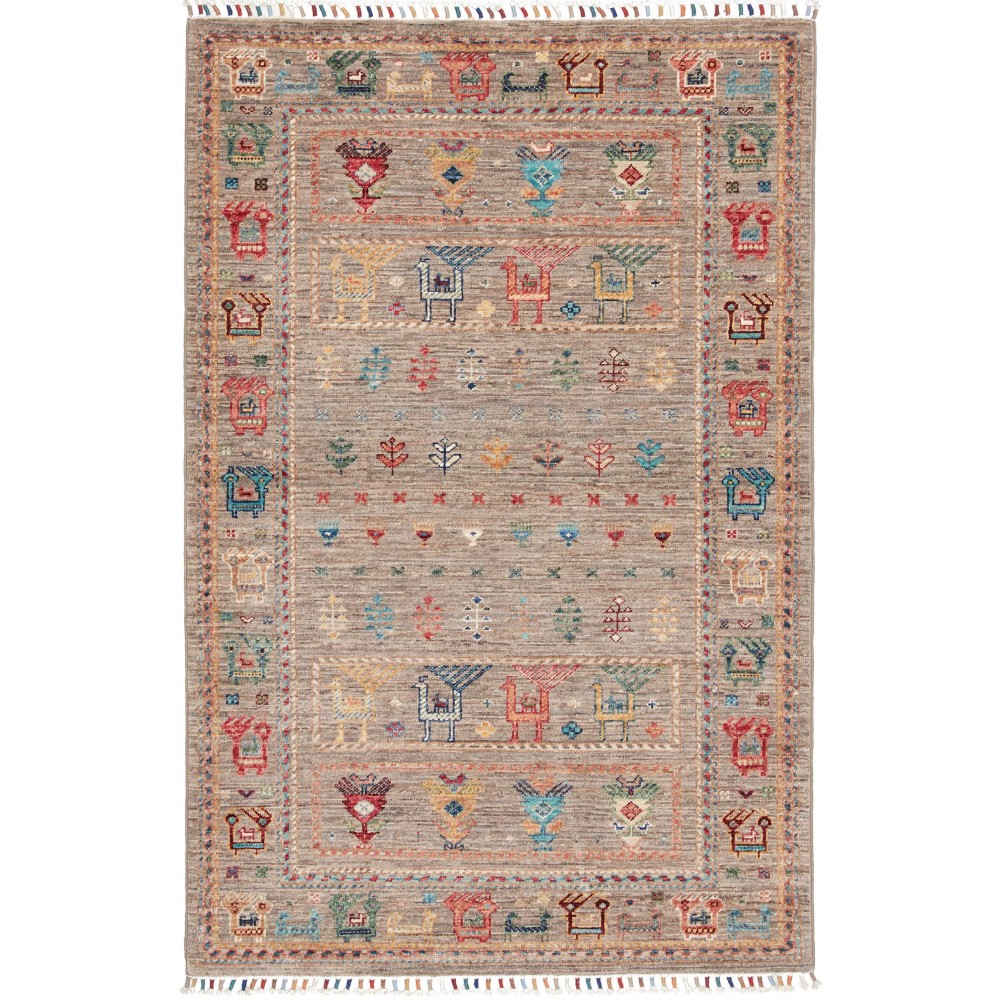 Tappeto Rubin Pakistan marrone 99x151 Tappeto Rubin Pakistan marrone 99x151