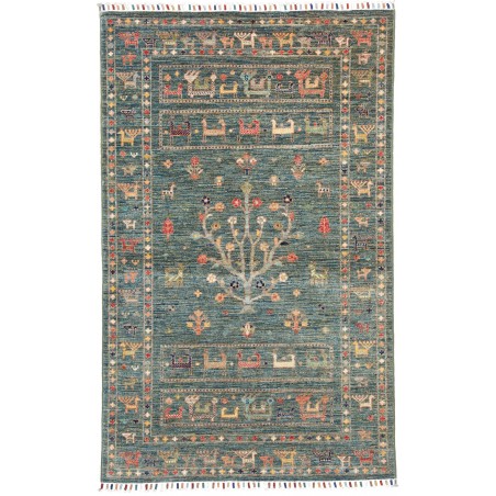 Tappeto Rubin Pakistan bianco azzurro 99x158