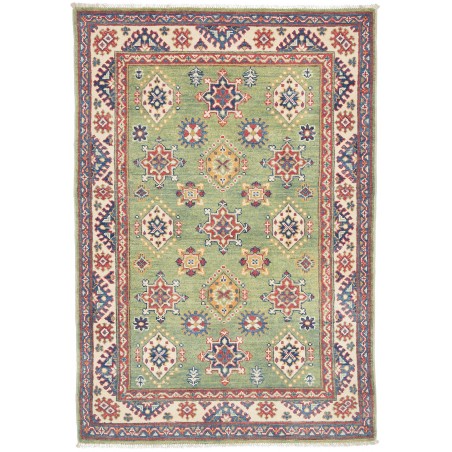 Tappeto Kazak Afghanistan marrone azzurro 100x149