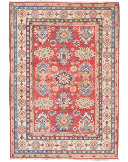 Tappeto Kazak Afghanistan marrone rosso 100x147