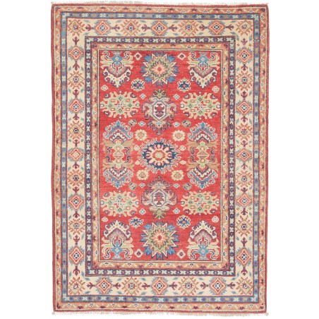Tappeto Kazak Afghanistan marrone rosso 100x147