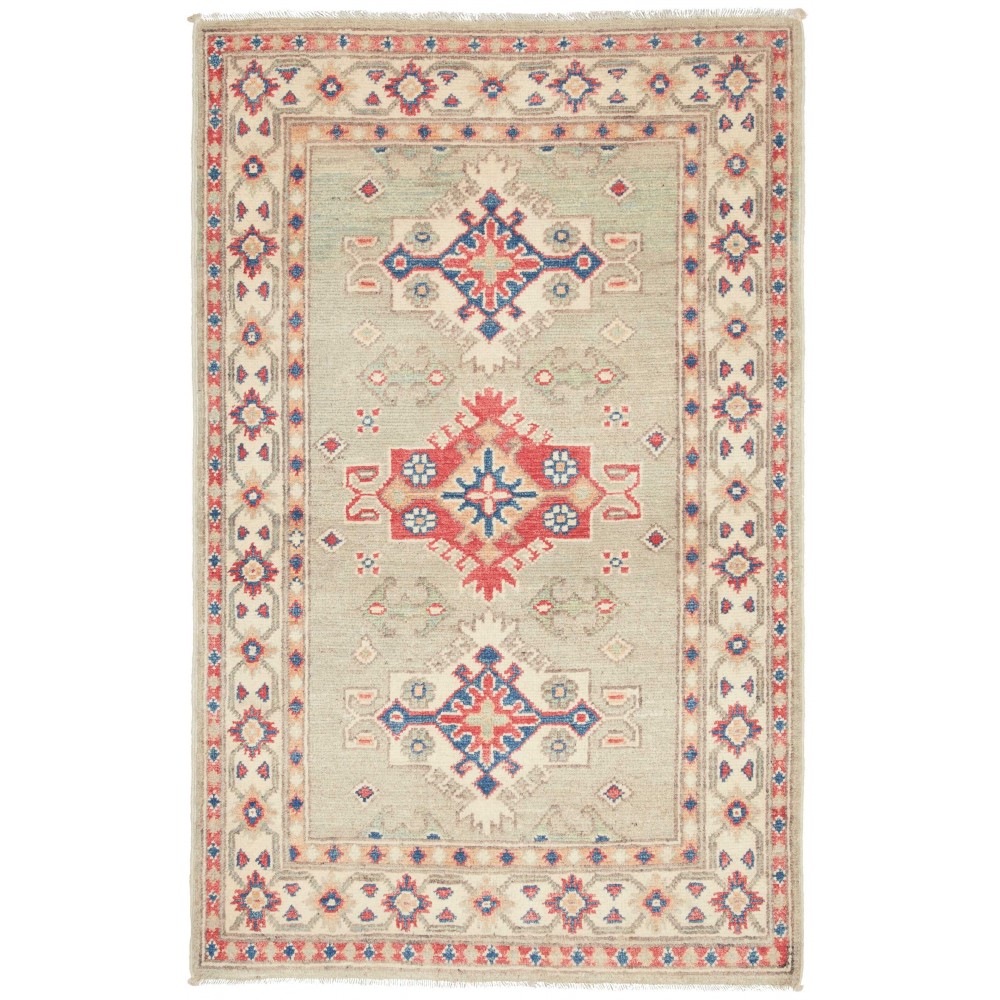 Tappeto Kazak Afghanistan beige 80x131 Tappeto Kazak Afghanistan beige 80x131