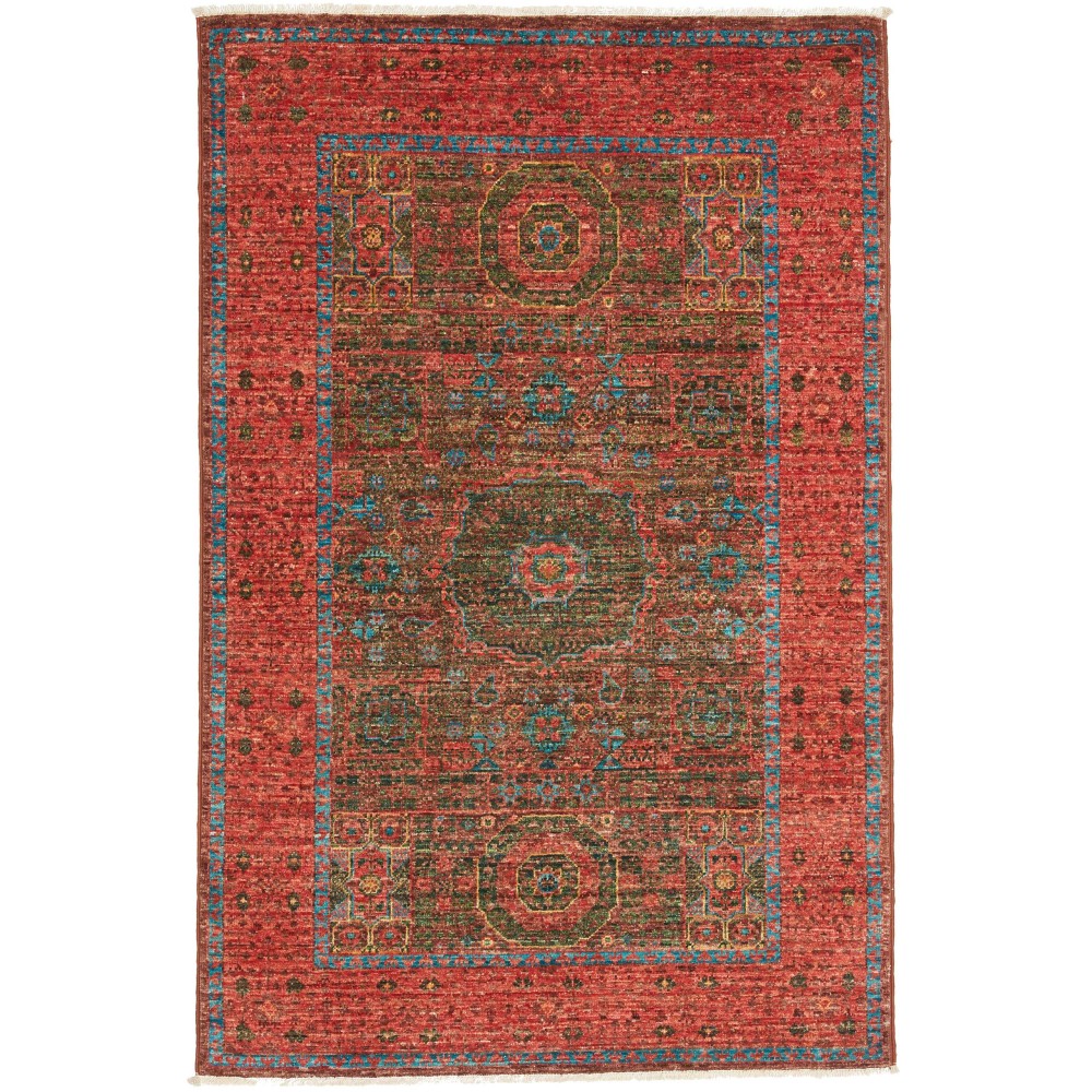 Tappeto Mamlouk Pakistan marrone grigio 81x123 Tappeto Mamlouk Pakistan marrone grigio 81x123