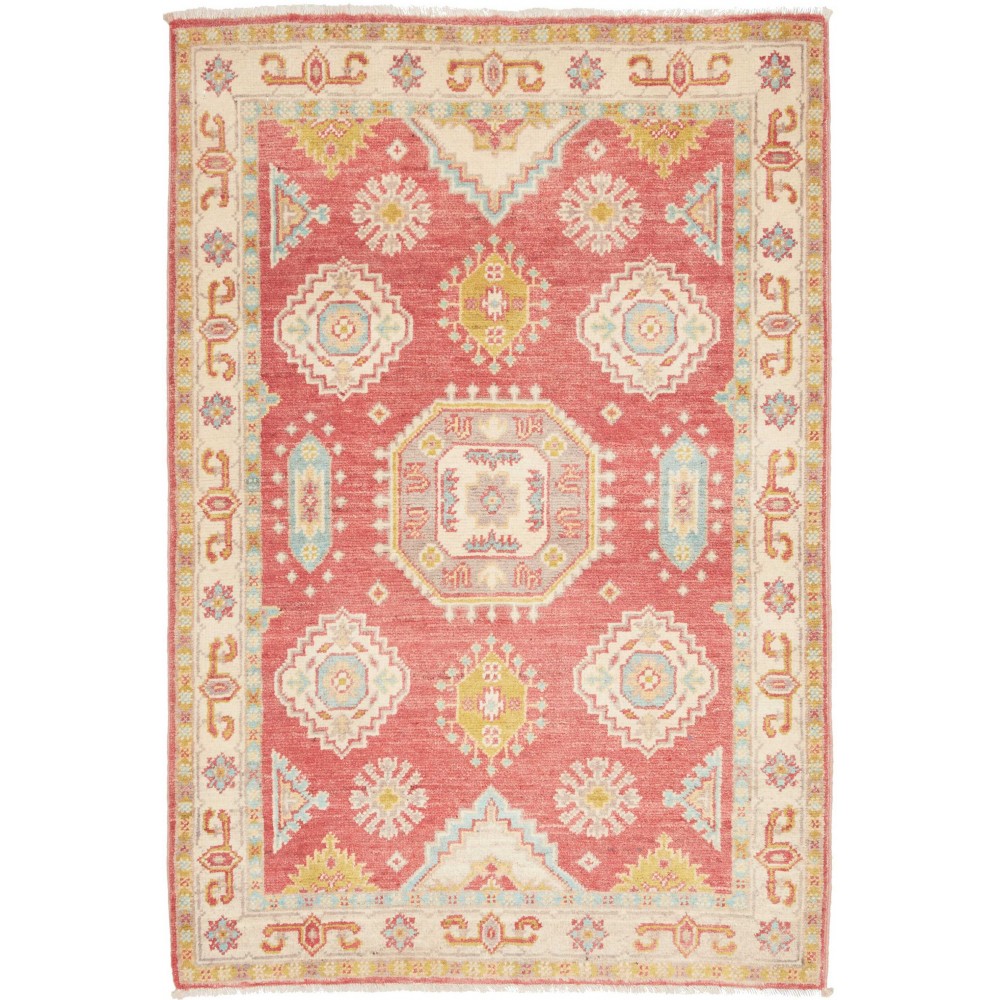 Tappeto Kazak Afghanistan marrone rosso 83x124 Tappeto Kazak Afghanistan marrone rosso 83x124