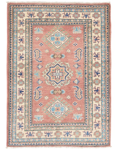 Tappeto Kazak Afghanistan marrone azzurro 84x118