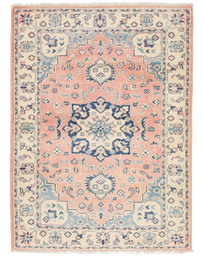 Tappeto Kazak Afghanistan beige giallo 84x113