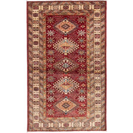 Tappeto Kazak Fine Pakistan marrone giallo 92x152
