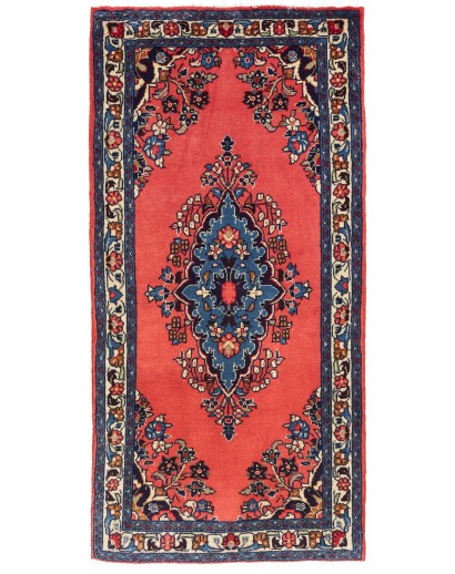 Tappeto Sarough Persia grigio azzurro 67x140