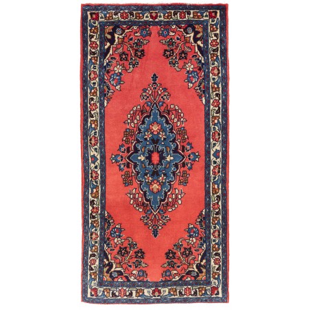Tappeto Sarough Persia grigio azzurro 67x140