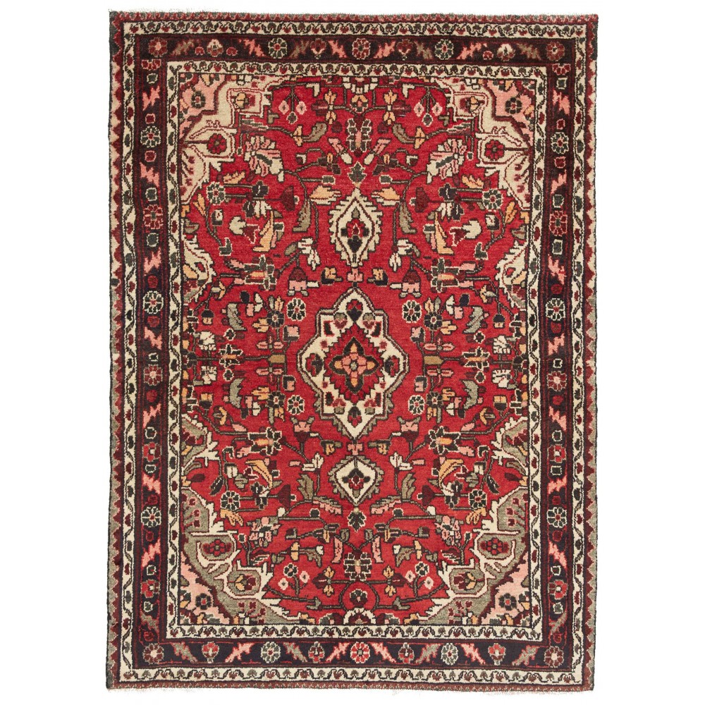 Tappeto Hamadan Persia marrone 108x155 Tappeto Hamadan Persia marrone 108x155