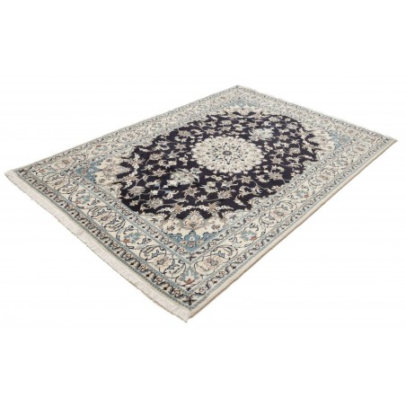 Tappeto Nain Kashmar Persia bianco grigio 165x245